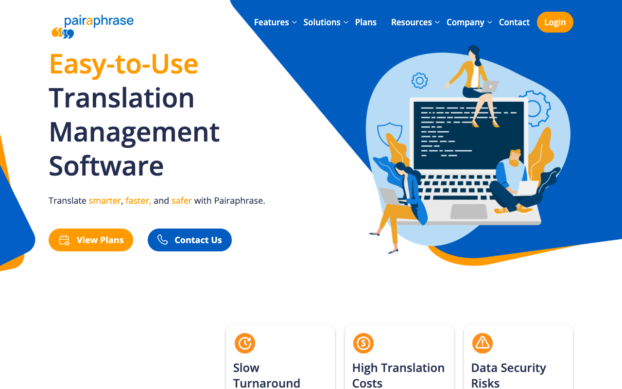 Pairaphrase - An easy-to-use AI-powered translation management system for enterprises translation AI management