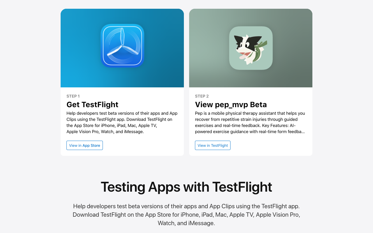 Pep - Your AI-powered physical therapy assistant AI Health Fitness