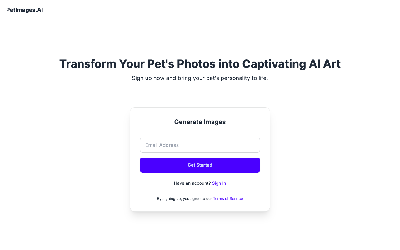 PetImages.AI - Create beautiful AI art from your pet’s photos AI Pets Art