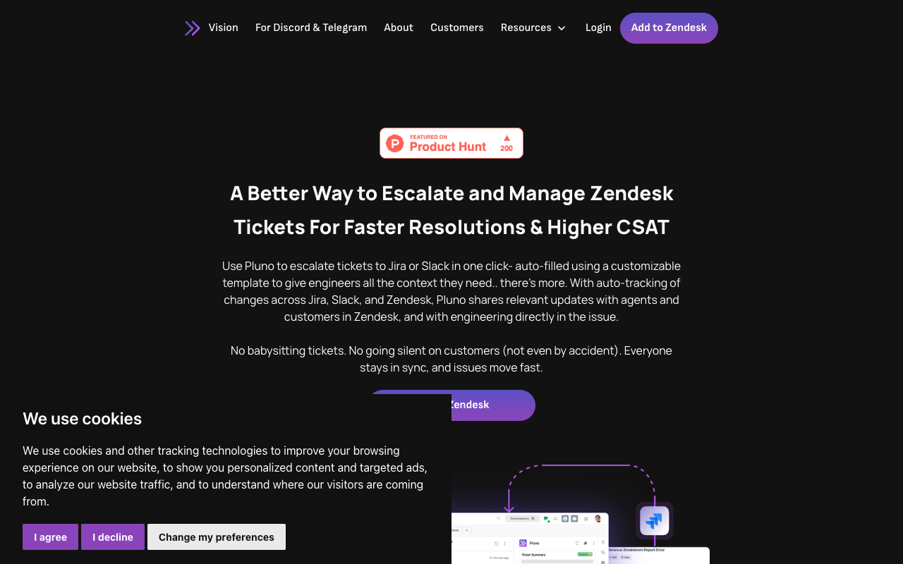 Pluno - Smart Zendesk Ticket Escalation to Improve Customer Support AI Customer Support