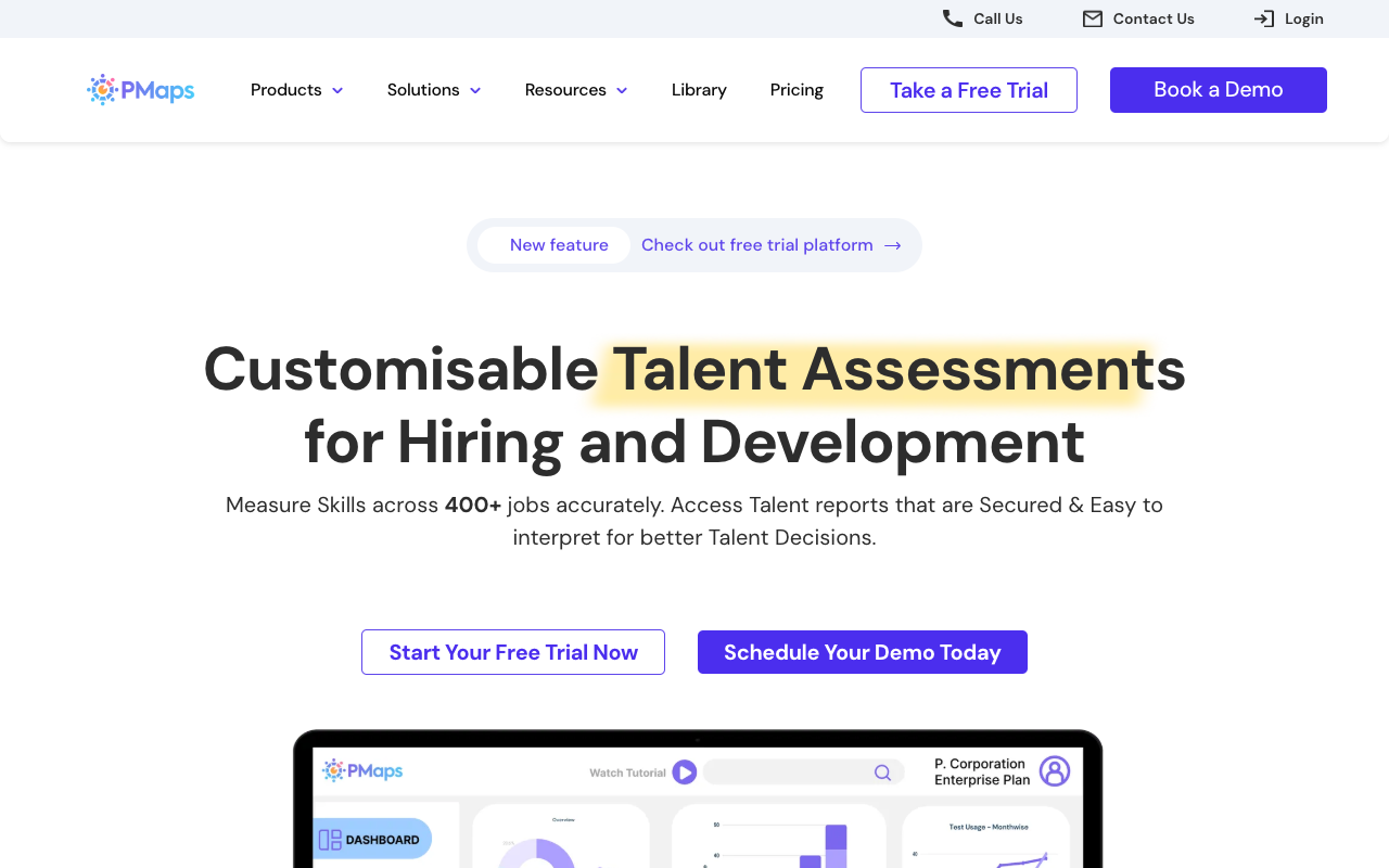 PMaps - Your AI-powered tool for talent assessment and hiring AI Recruitment Talent Management