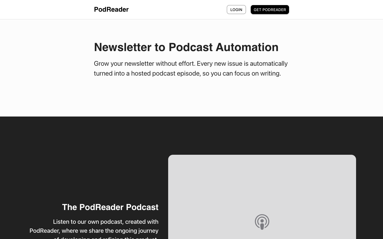 PodReader - Transform Your Texts into Engaging Podcasts AI Podcasting