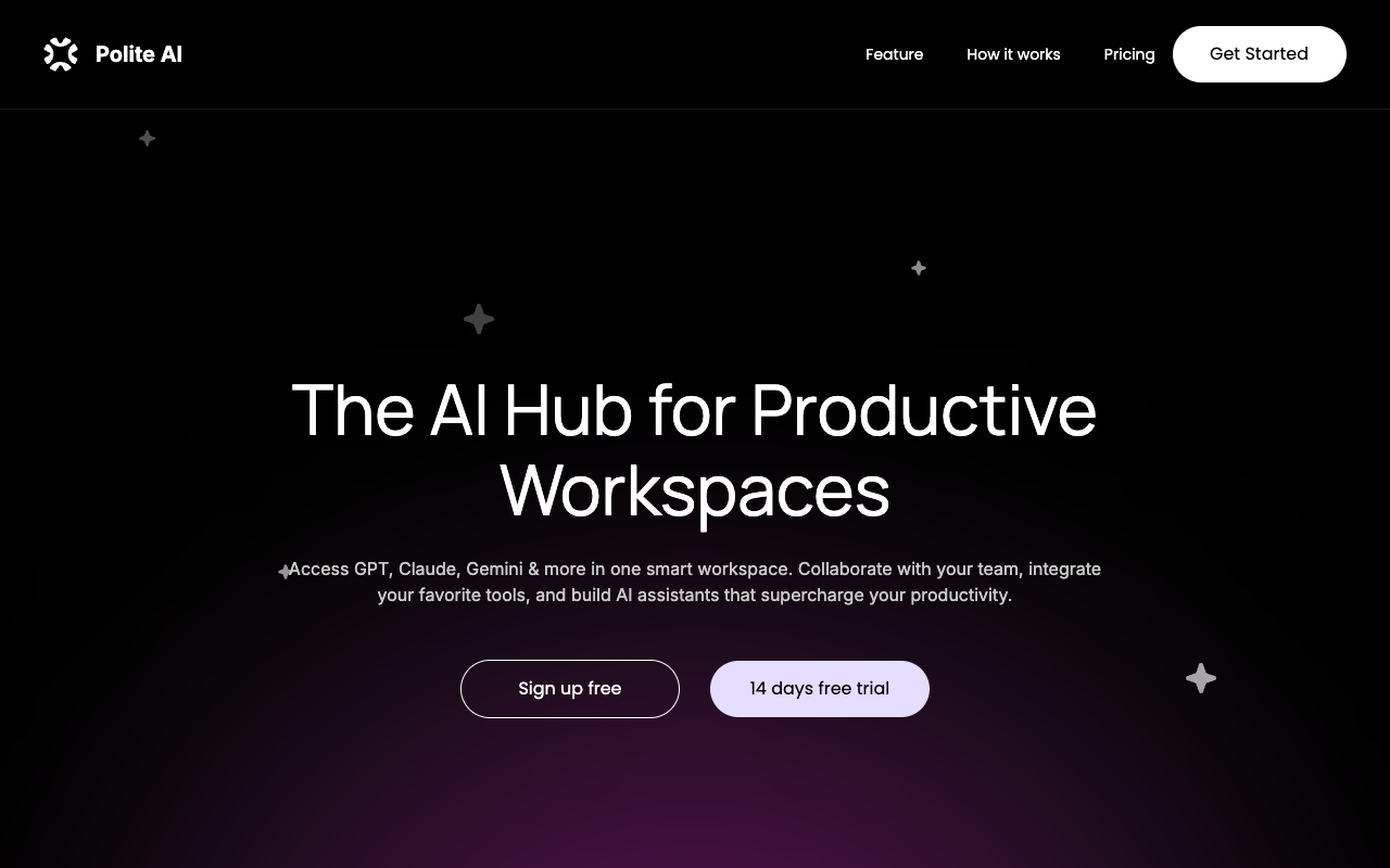 Polite AI - Your one-stop hub for all AI tools AI Productivity