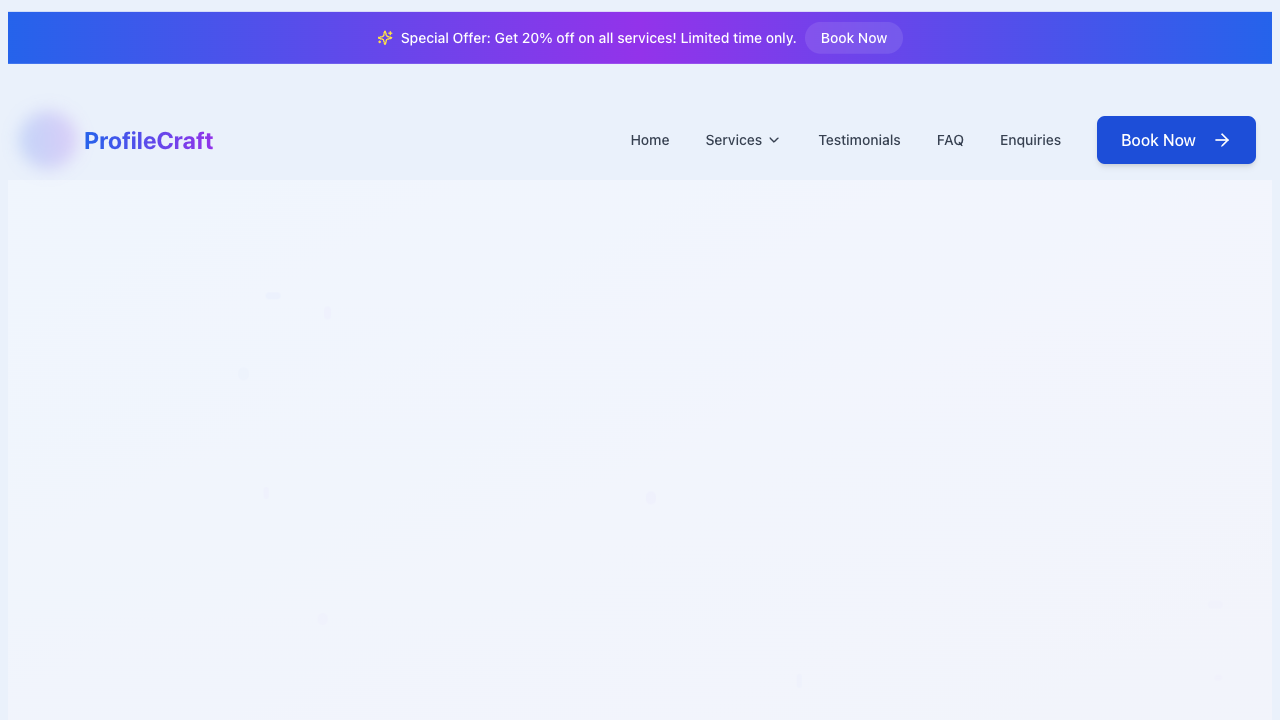 ProfileCraft - The World’s First Manual AI Builder for Everyone resume AI career-services