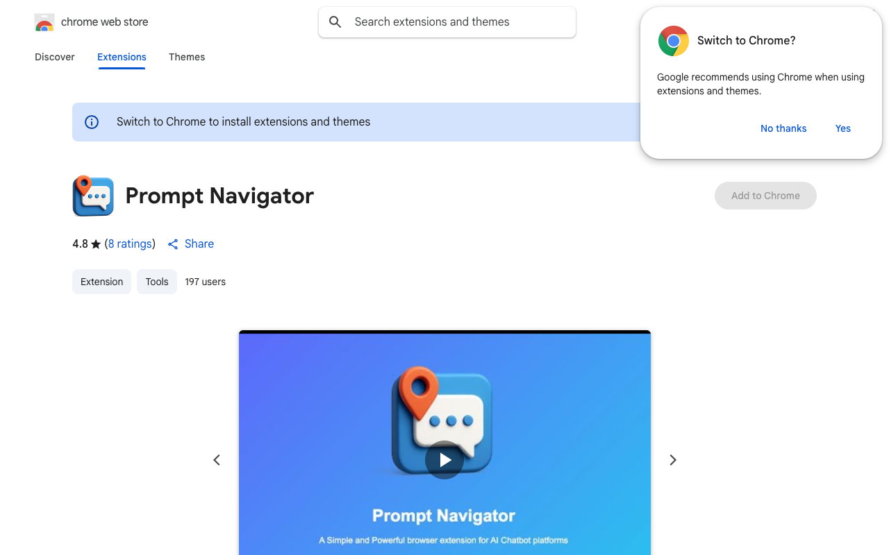Prompt Navigator：一键直达历史对话，ChatGPT效率神器来袭！