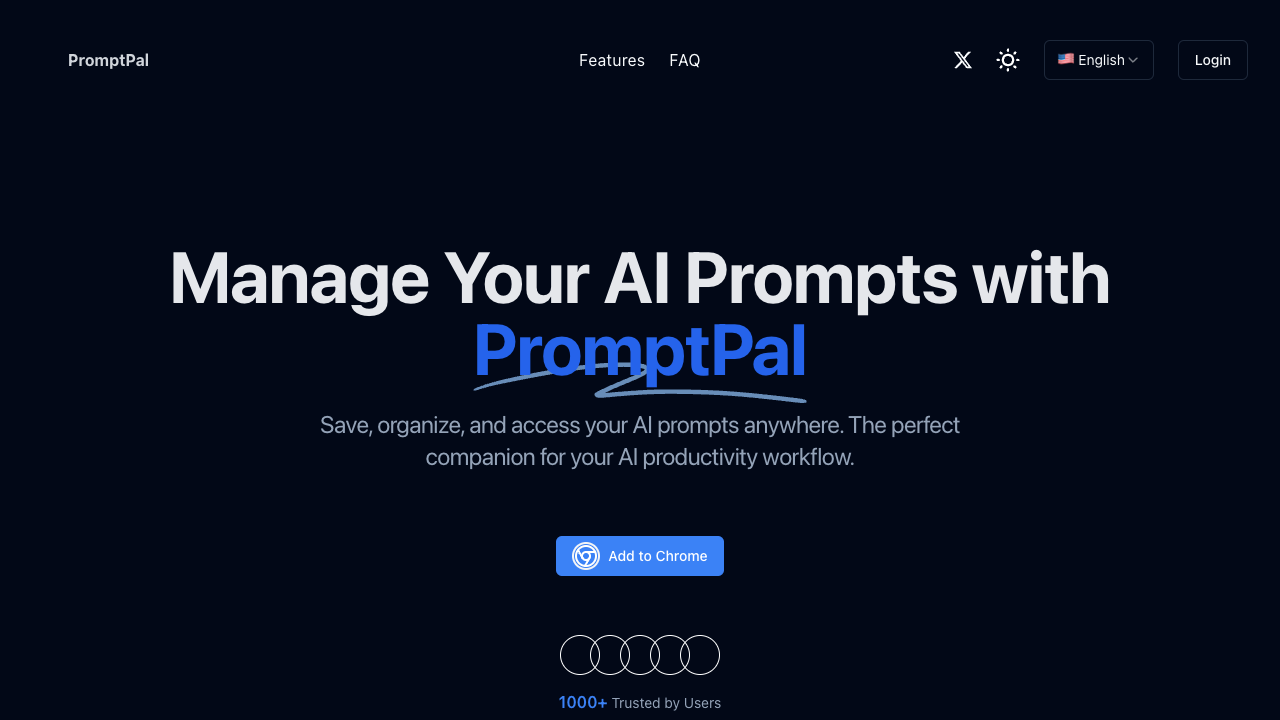 PromptPal - An AI-powered Chrome extension for managing and organizing your AI prompts AI productivity Chrome-extension