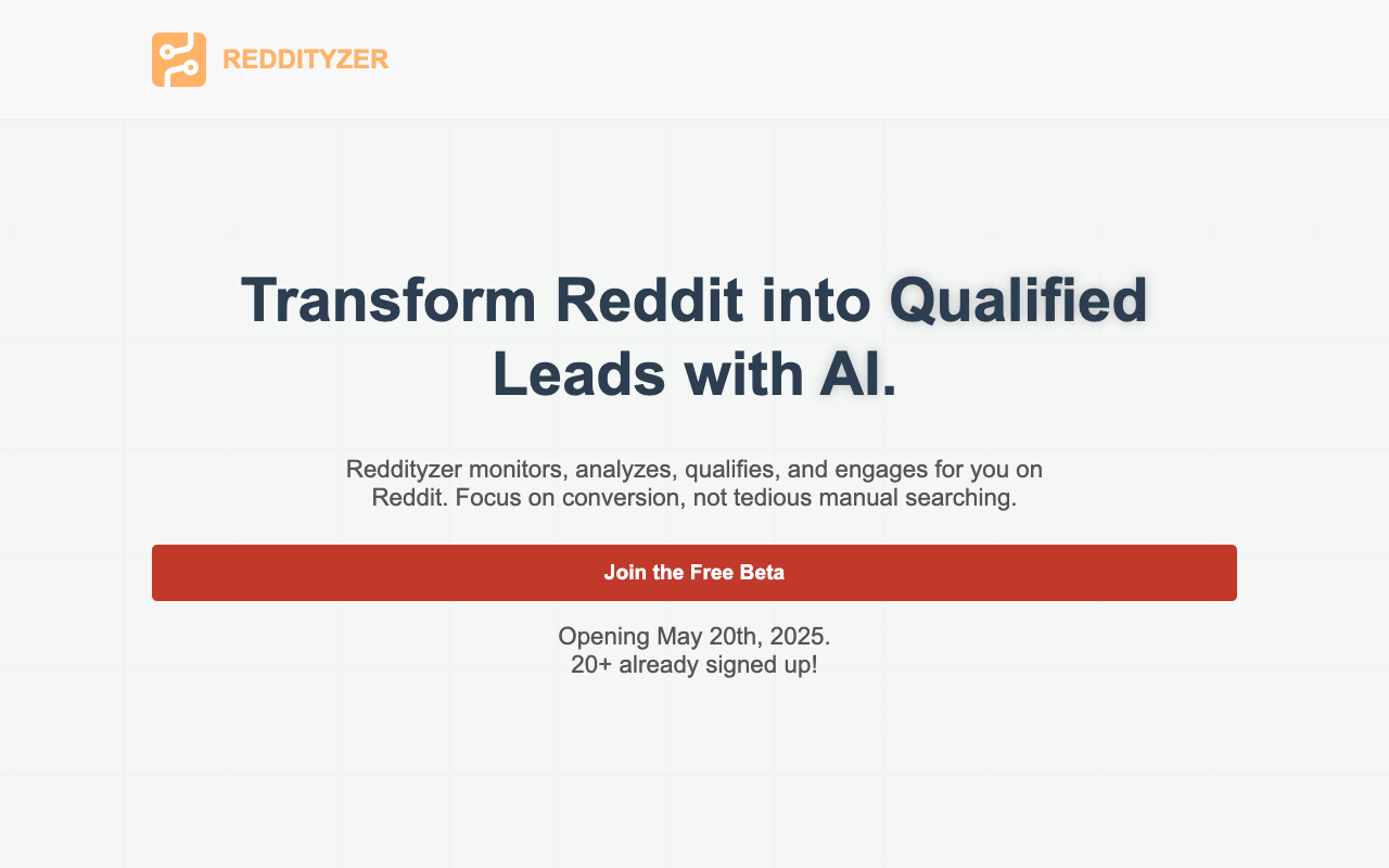 Reddityzer - Easily Get Leads from Reddit with AI AI Marketing Automation