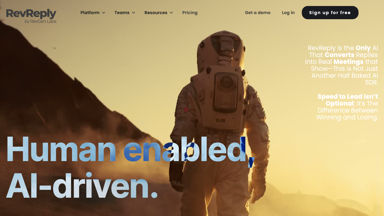 RevReply - The smart AI that helps book meetings fast AI Sales Automation