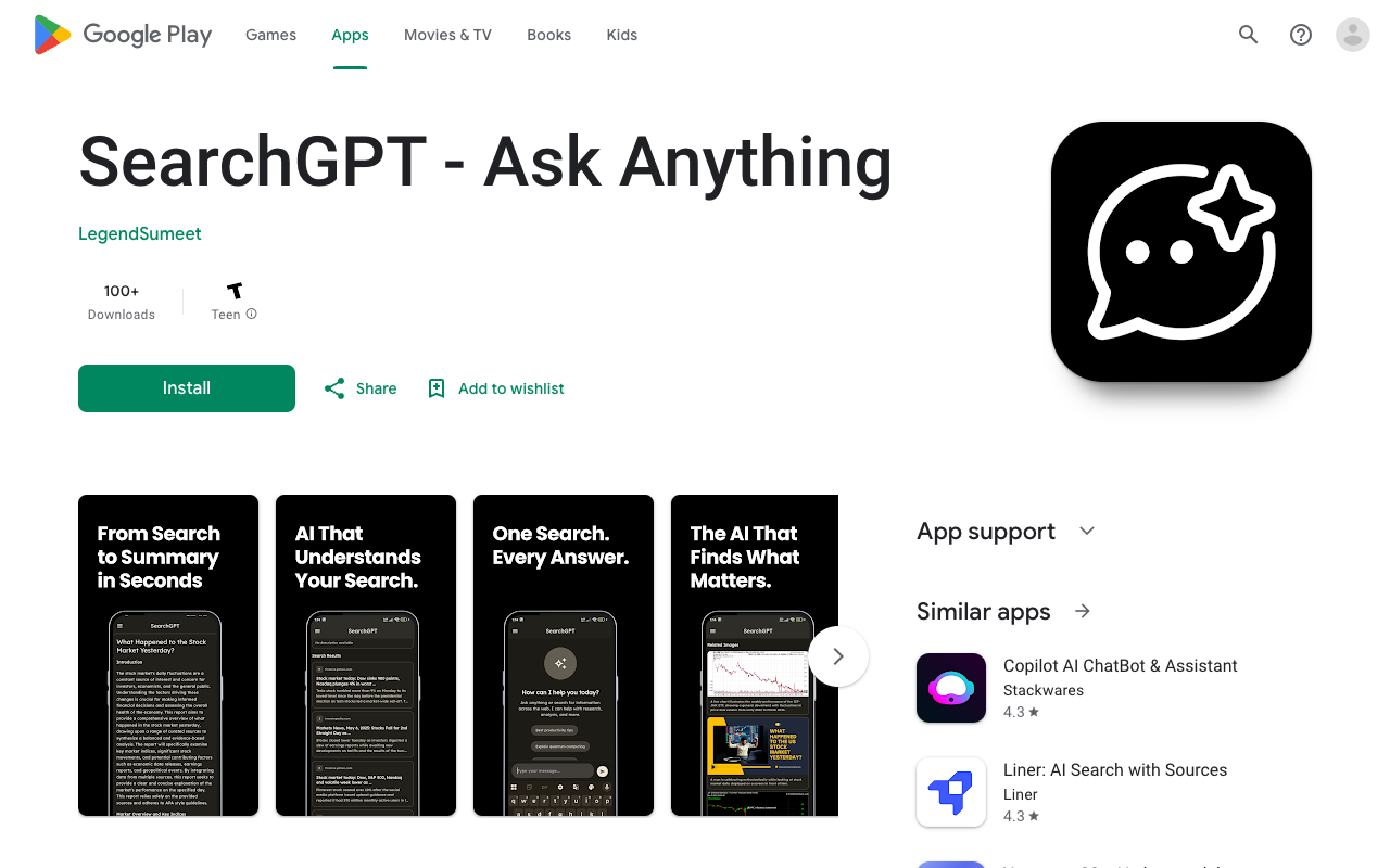 SearchGPT - Your smart helper for finding answers on the web AI Research Technology