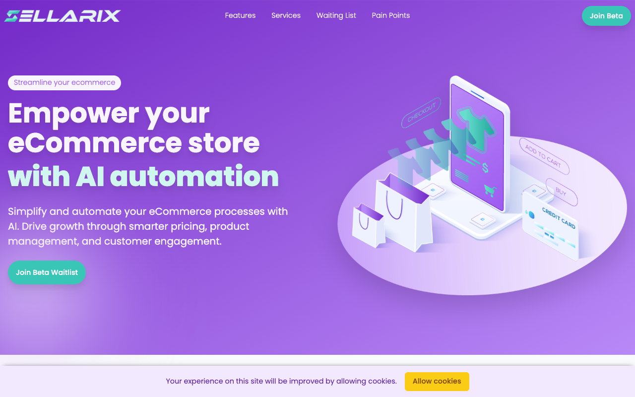 Sellarix - The AI tool to help your online store sell more AI eCommerce Automation