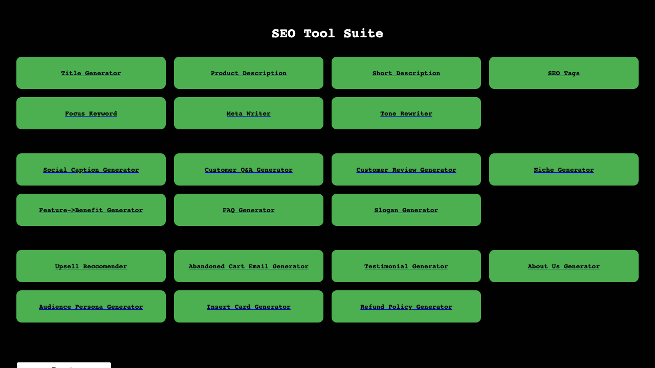 SEO Tool Suite - A free AI-powered tool for content creation SEO AI Marketing