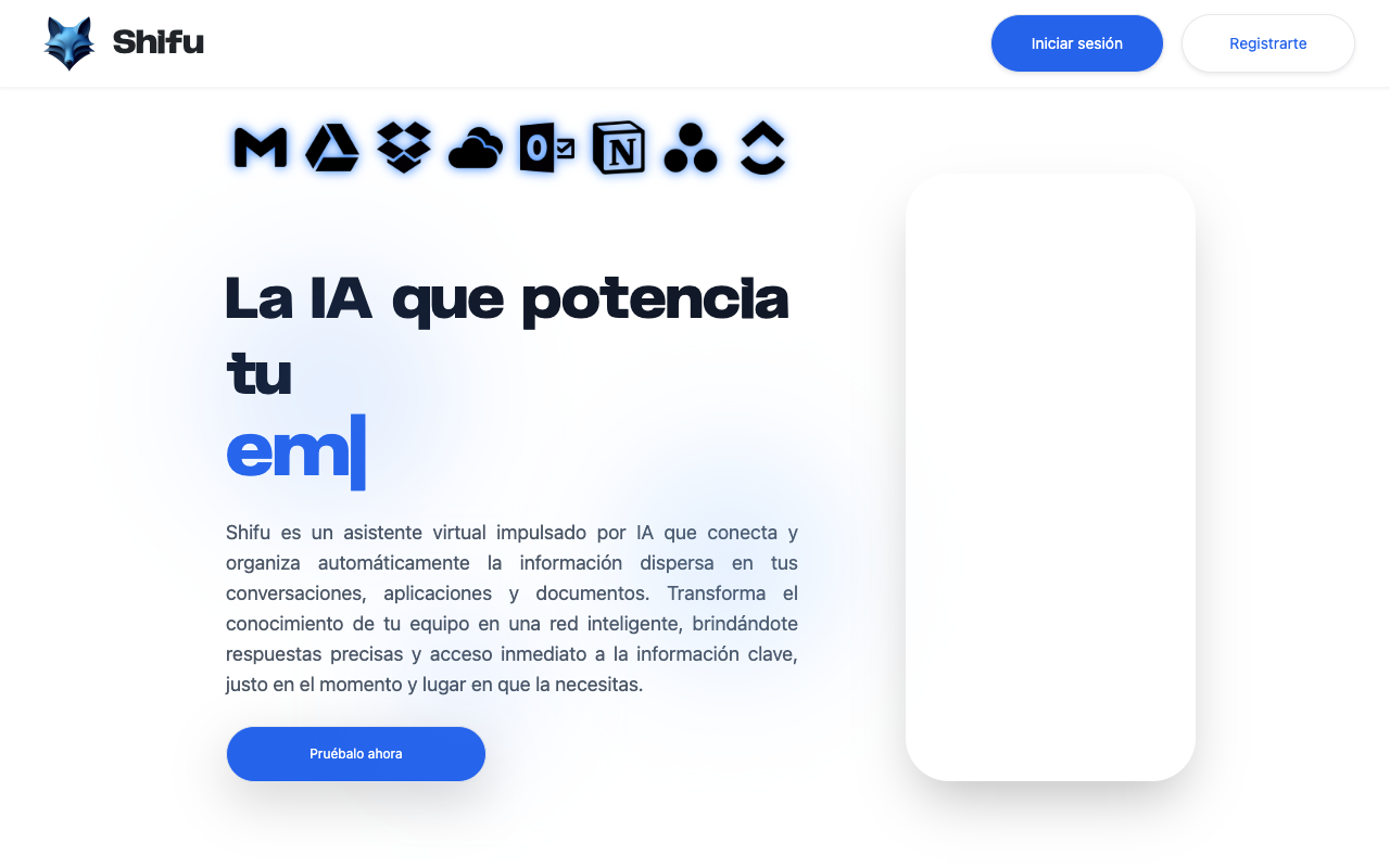 Shifu - Your personal AI assistant for organizing information AI Productivity Technology