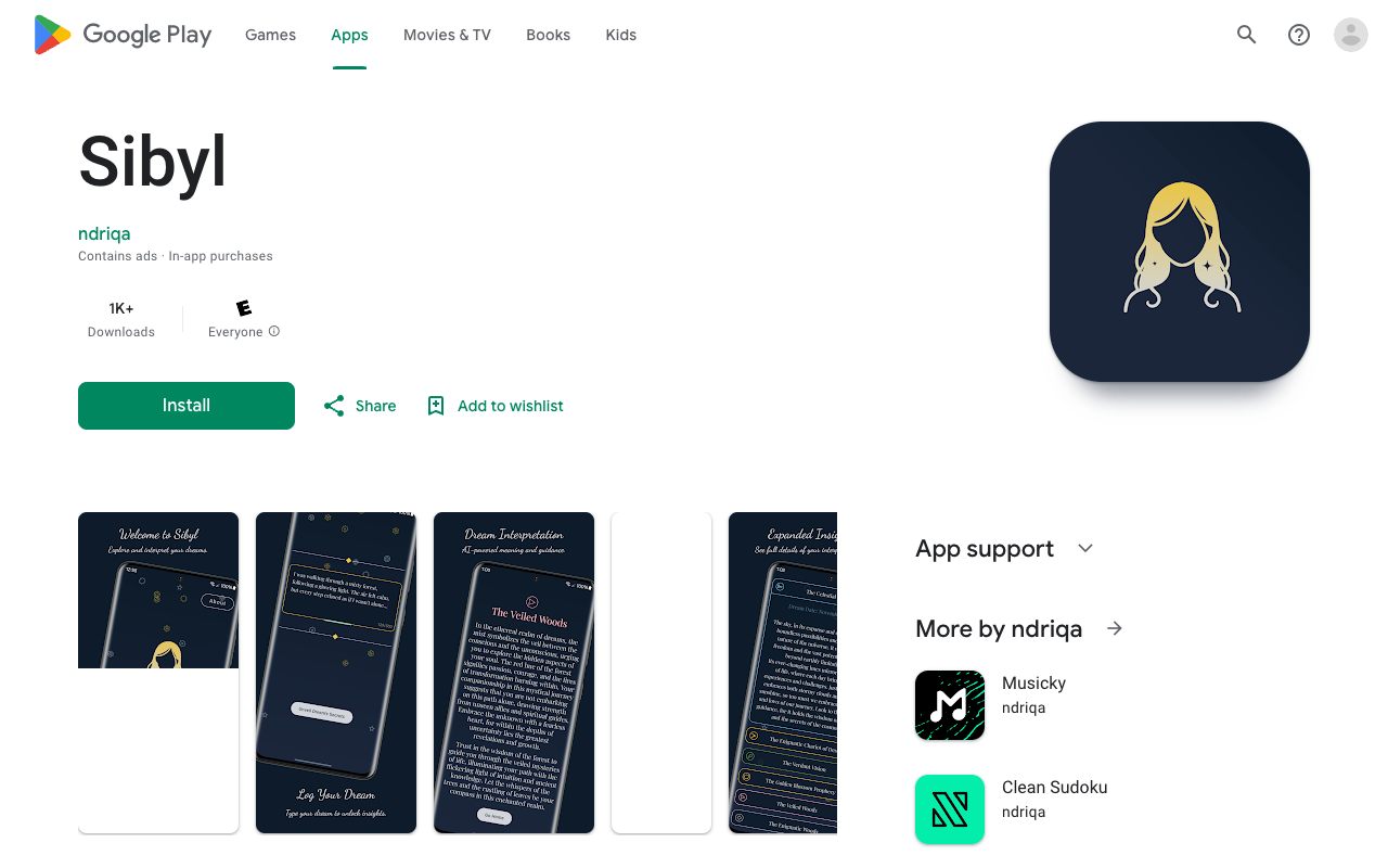 Sibyl - AI-powered dream interpretation made easy AI Lifestyle