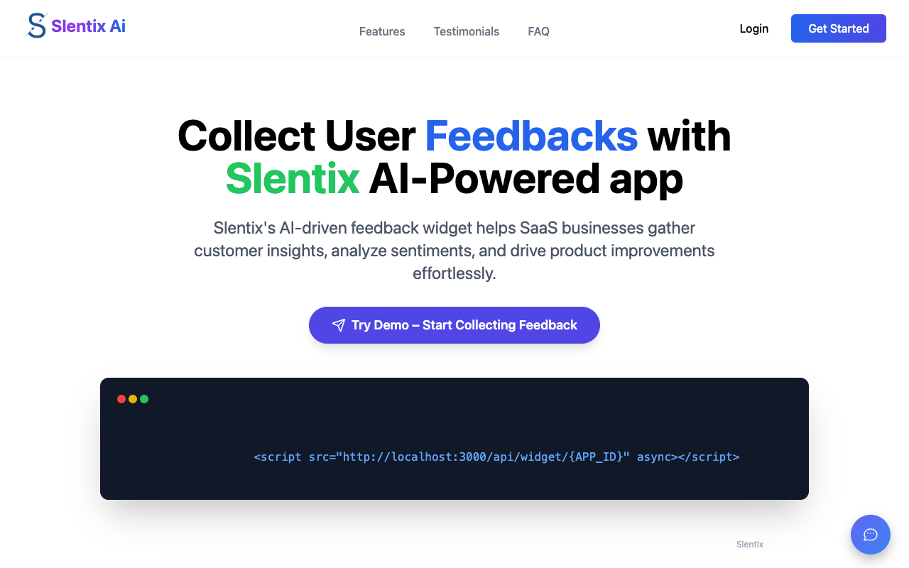 Slentix：AI驱动的用户反馈神器，助力企业精准优化用户体验