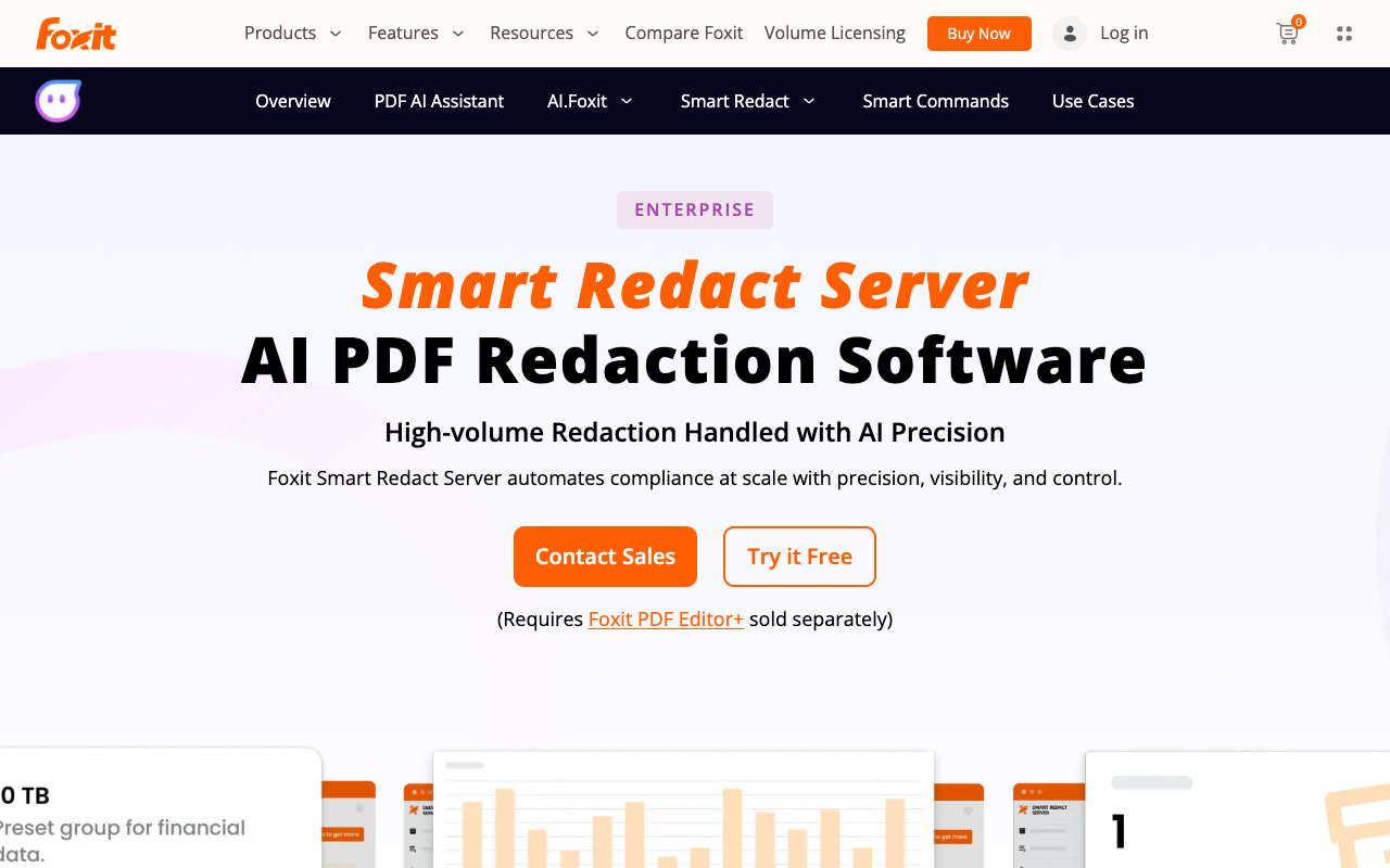 Smart Redact - High-volume AI-powered redaction software for sensitive data discovery redaction AI compliance