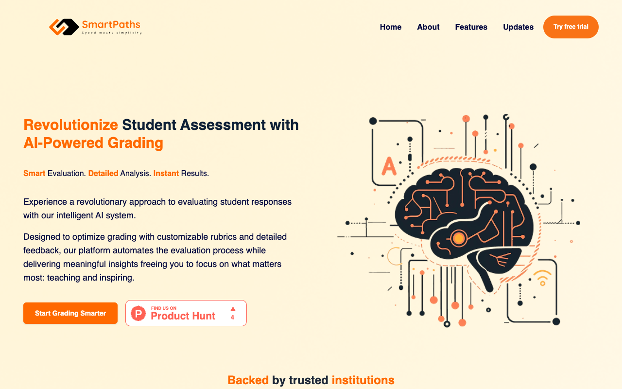 SmartPaths：AI智能评分助手，颠覆传统批改方式，让教学更高效！