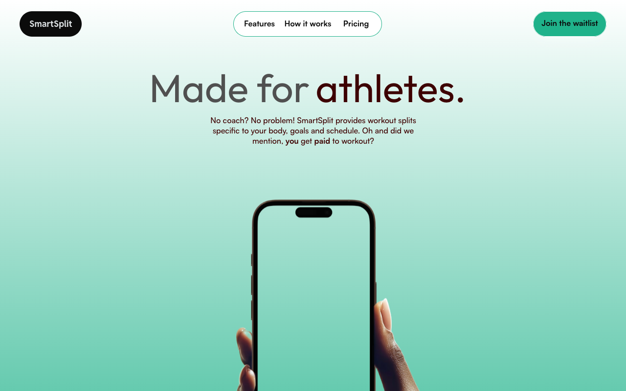 SmartSplit - Your AI workout planner for personalized fitness Fitness AI Health