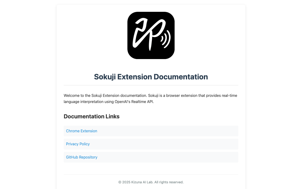 Sokuji - A live speech translation tool that uses real-time AI to break language barriers translation AI browser-extension