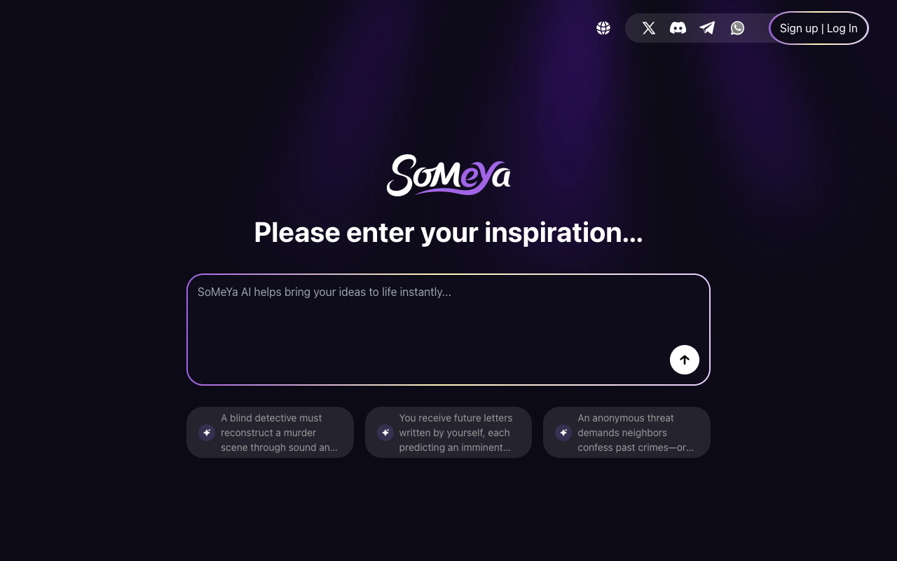SoMeYa-Unlimited Virtual World - An AI platform for creating and exploring limitless virtual worlds AI gaming virtual-worlds