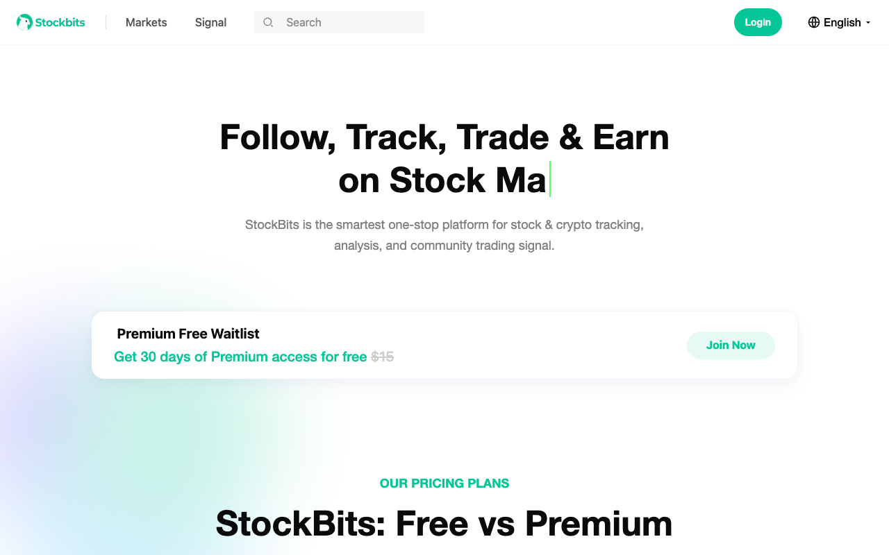 StockBits - The smart platform for tracking stocks and crypto Trading Crypto Analysis