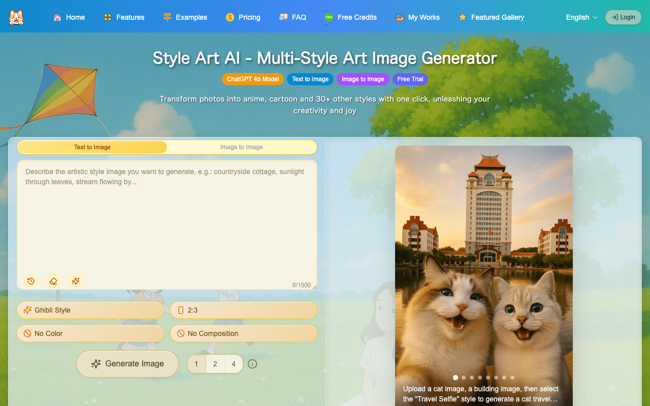 Style Art AI - Effortlessly change your photos into beautiful art AI Art Photography