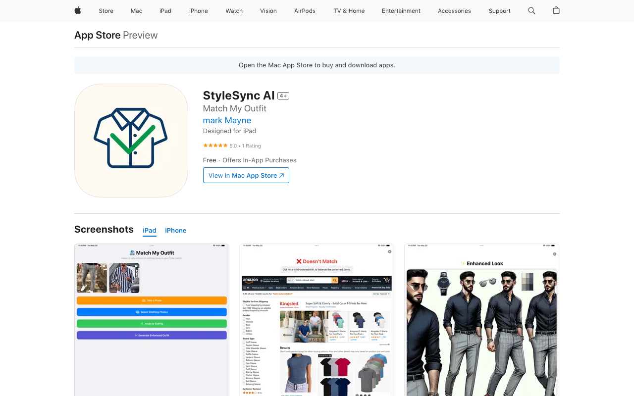StyleSync AI：你的随身AI造型师，一键解决穿搭烦恼！