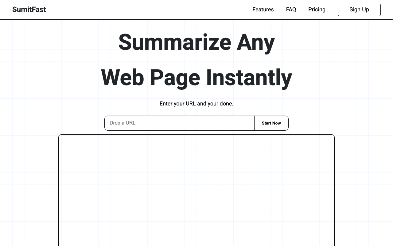 Sumitfast - Quick and Easy URL Summarizer AI Productivity Tools