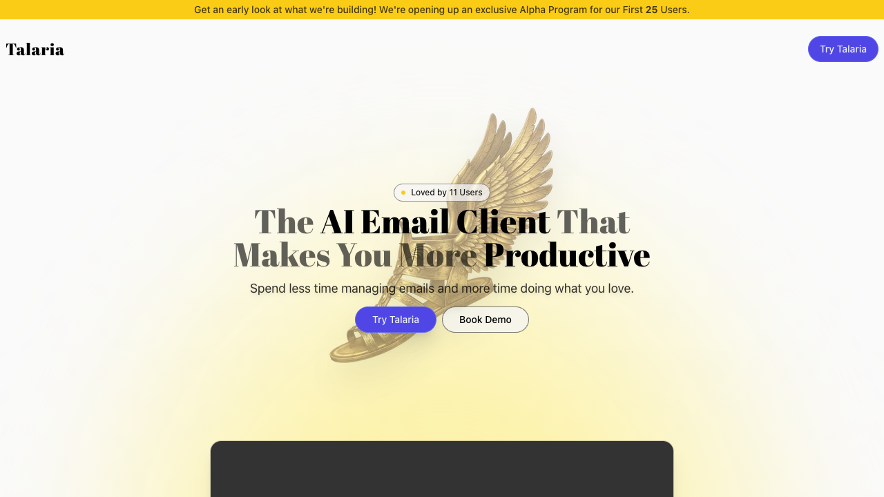 Talaria - An AI-powered email client that boosts your productivity email productivity AI