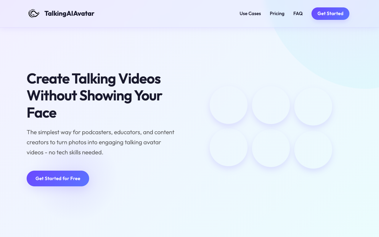 Talking AI Avatar - Make Videos with Talking Pictures Fast AI CreativeTools