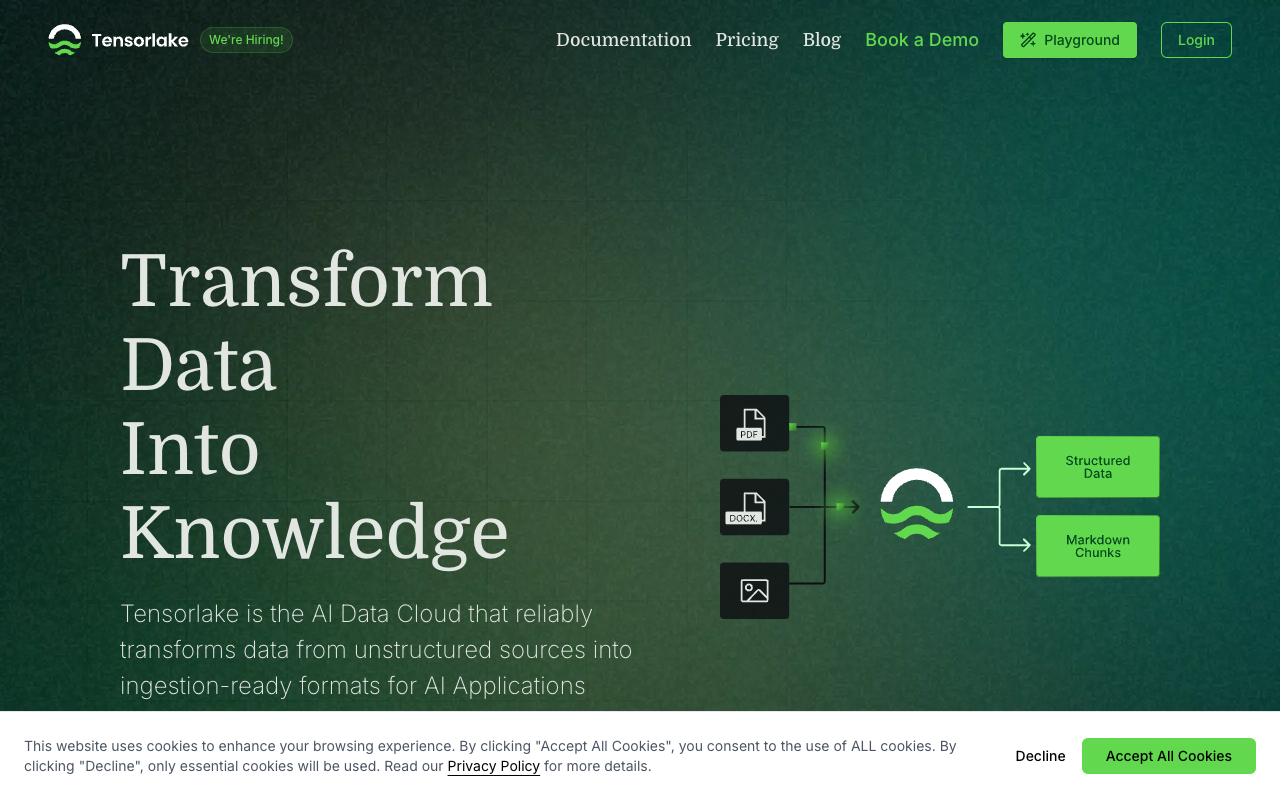 Tensorlake - Transform documents into data with smart workflows AI Data