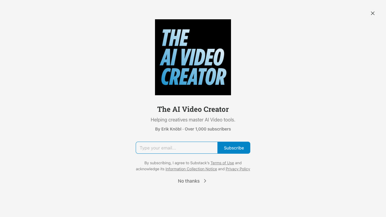 The AI Video Creator - Helping creatives master AI Video tools AI video-creation art-generation