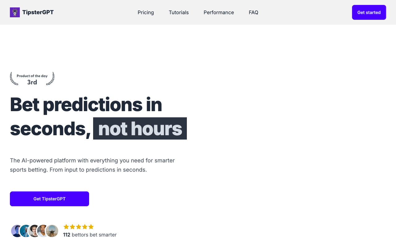 TipsterGPT - Enhance Your Betting Strategy with AI-powered Predictions AI Sports Betting