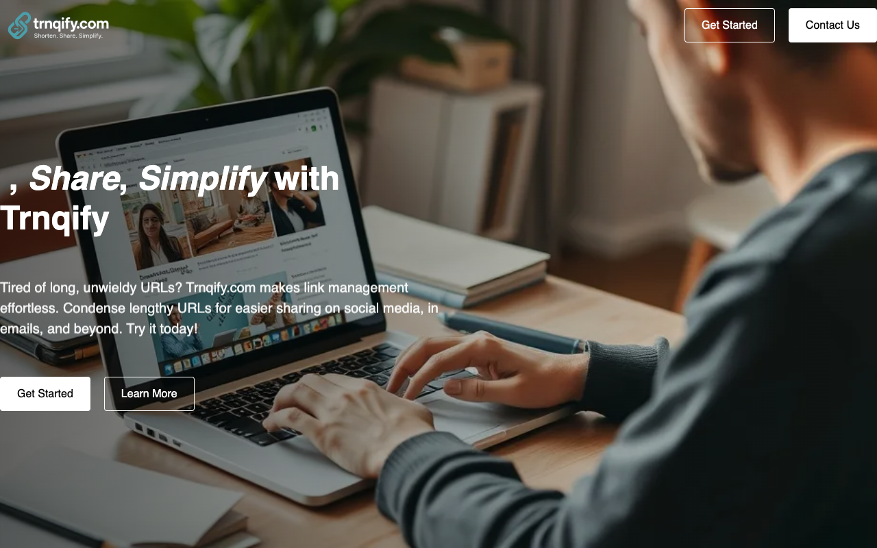 Trnqify - Fast, Private URL Shortener for Smarter Link Management URL shortening privacy analytics