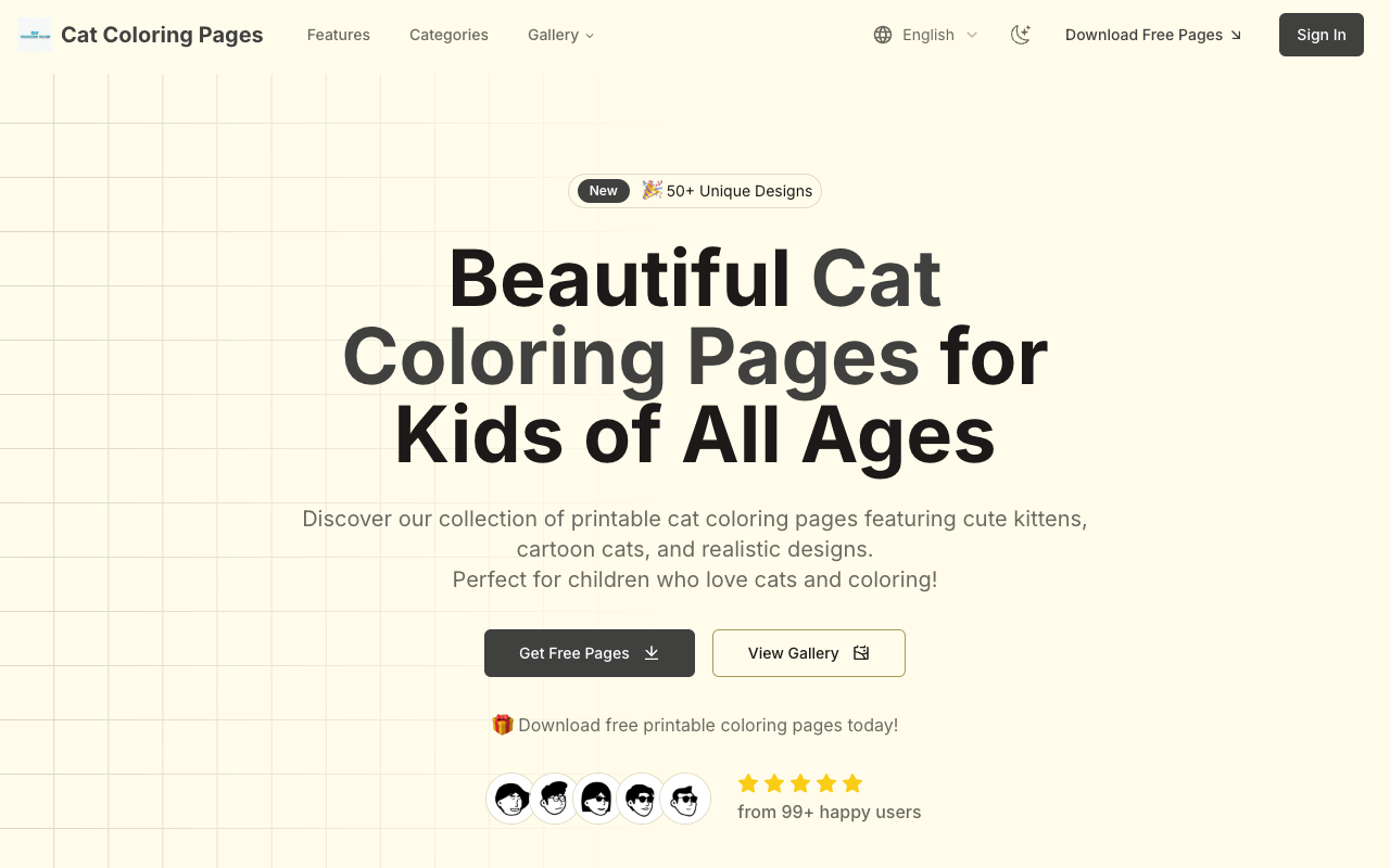 Turn your cat into a coloring page! - Create personalized coloring sheets with our AI tool cat coloring AI