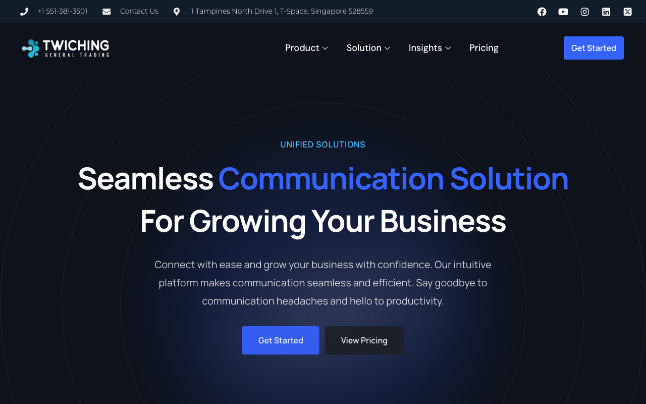 Twiching General Trading - A leading provider of cloud communications for global business connectivity cloud-communications voice-termination business-connectivity