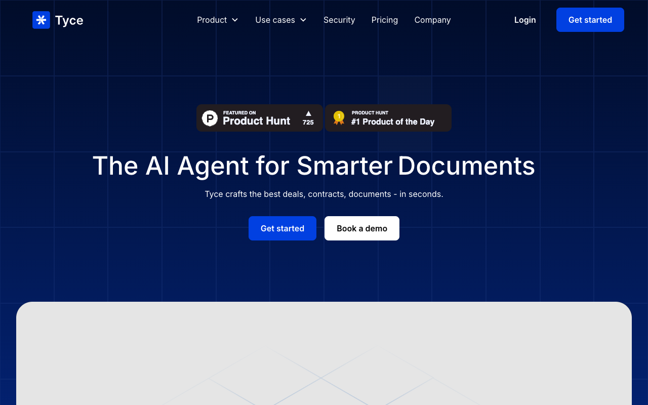 Tyce - The AI Agent that crafts intelligent documents in seconds AI document-automation productivity