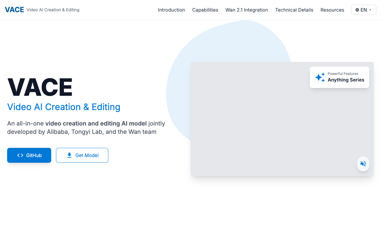 VACE - The ultimate AI for making and editing videos AI VideoEditing Technology