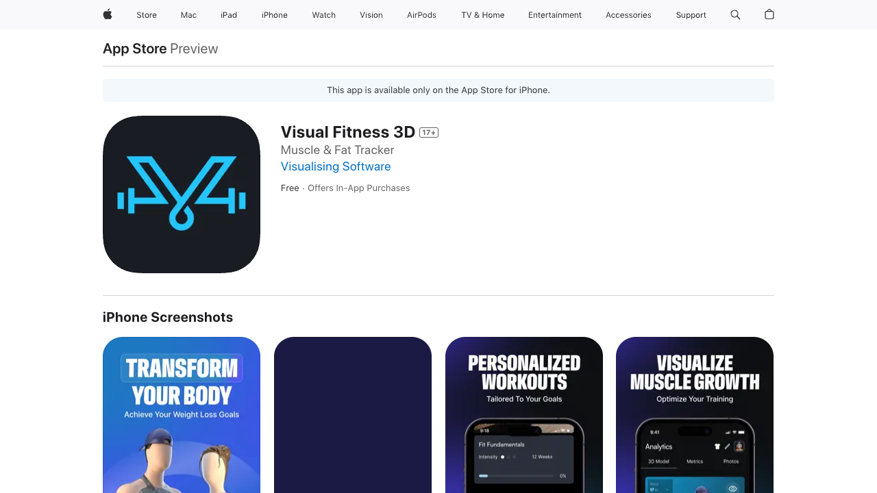 3D健身革命！用虚拟化身实时追踪体态，Visual Fitness 3D助你高效瘦身增肌