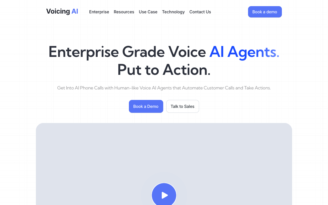 Voicing AI - Contact Center Automation with human-like voice AI agents contact-center AI automation
