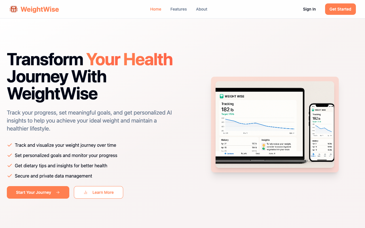 Weight Wise - Your smart helper for weight tracking Fitness Health AI