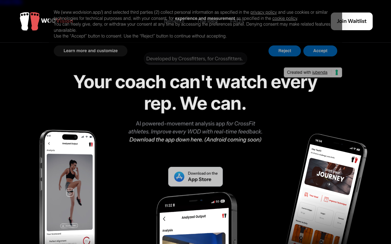 WODVision：AI黑科技颠覆CrossFit训练，实时纠错助力高效增肌减脂！