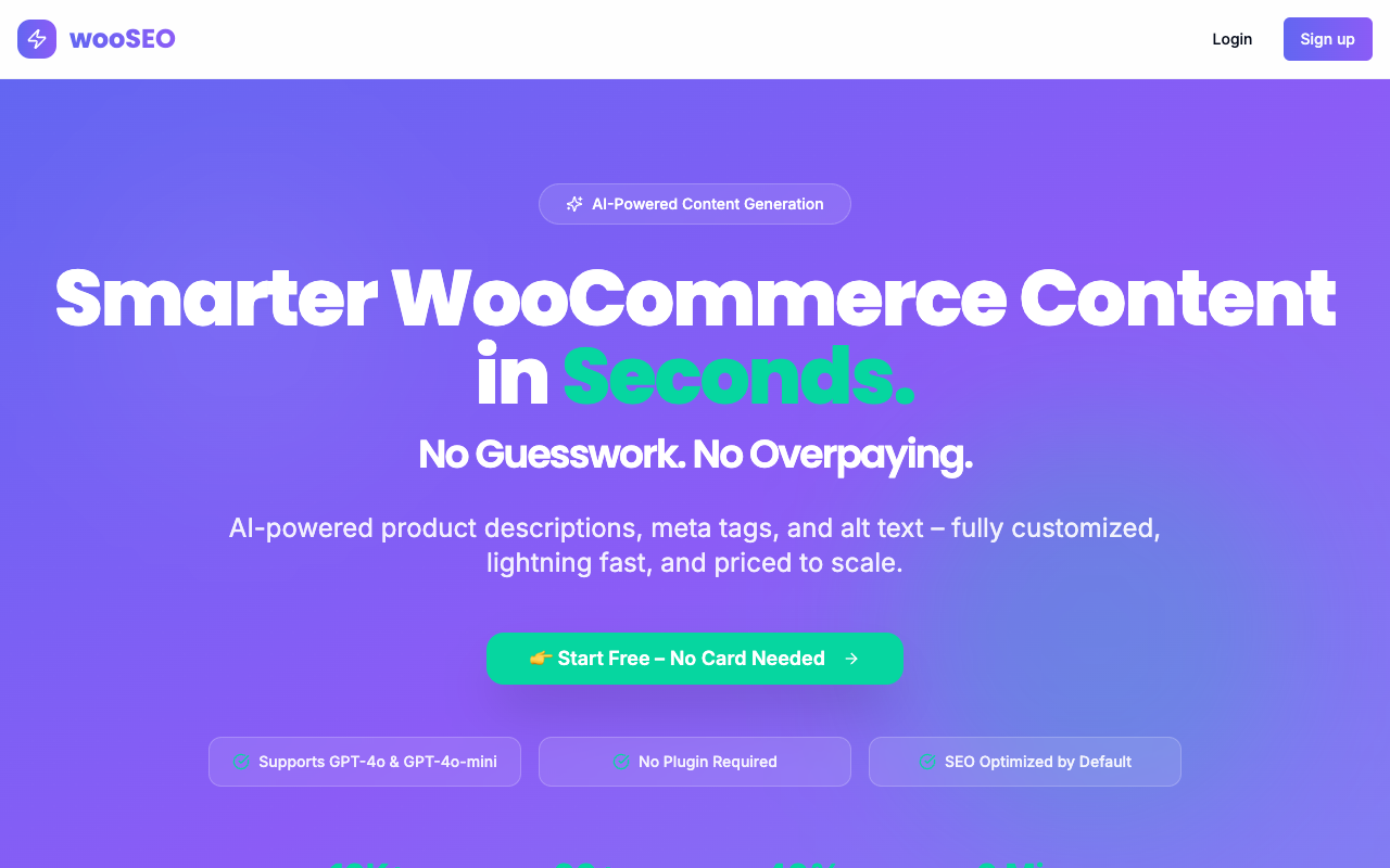 wooSEO：AI驱动，3秒生成WooCommerce店铺SEO内容，轻松提升搜索排名！