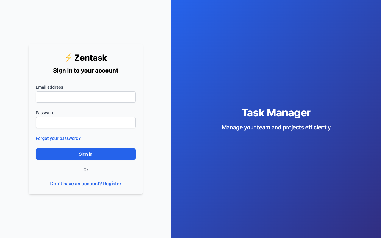 Zentask - A smart tool for managing time and teams Productivity Time Management AI