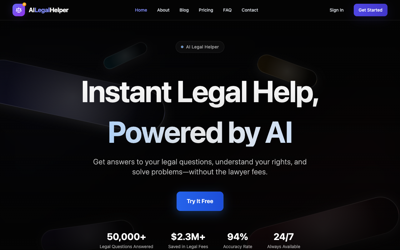 Ai Legal Helper - An AI assistant that simplifies legal processes and saves you money legal AI document-generation