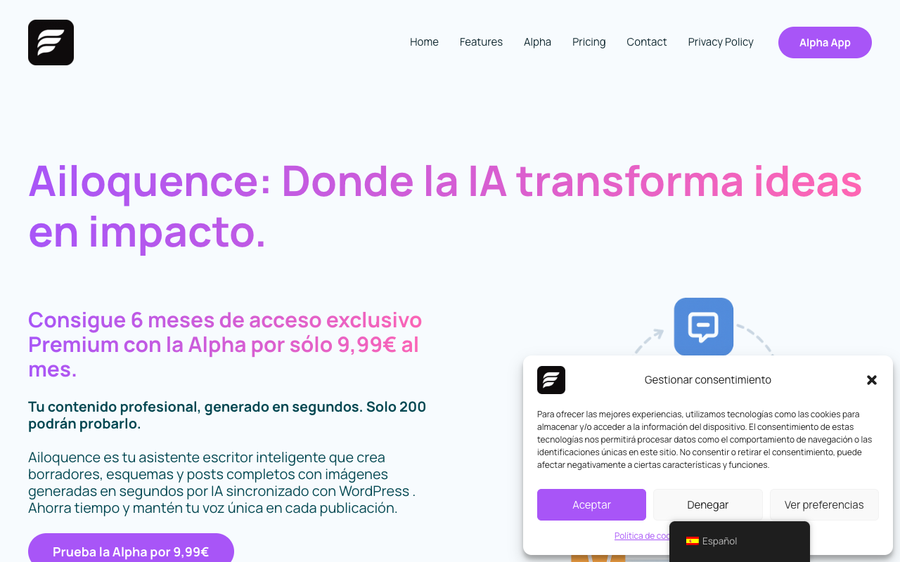 Ailoquence - An AI-powered platform that enhances your WordPress content with editorial intelligence AI editorial WordPress