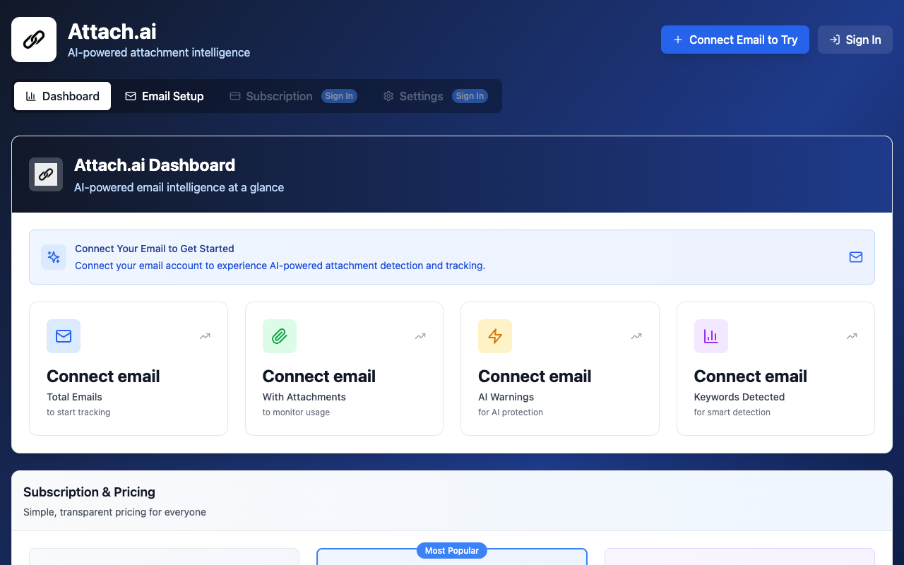 告别邮件漏附件尴尬!AI智能追踪工具Attach.ai,重塑高效办公新体验
