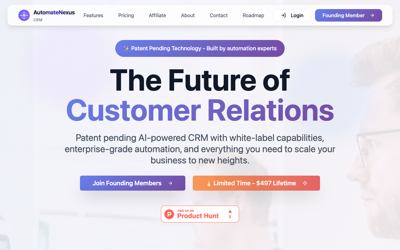 革命性AI-CRM工具!AutomateNexus CRM限时终身价$497,助力企业智能升级