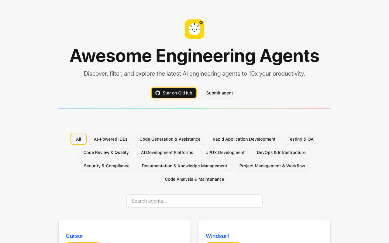 Awesome Engineering Agents - Discover 100+ AI engineering agents to boost your productivity AI engineering productivity