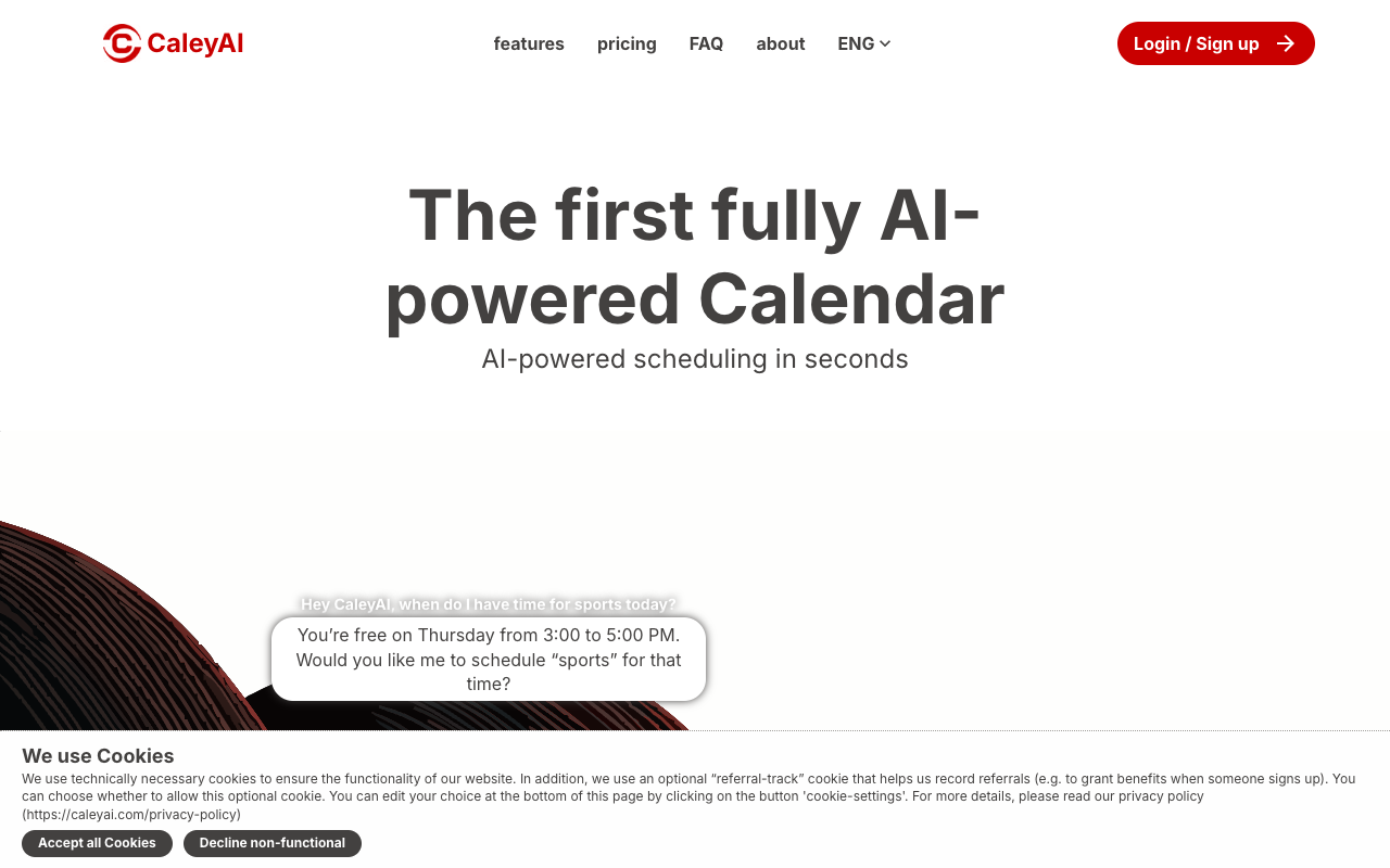 告别繁琐日程管理！CaleyAI：全球首款全AI日历，秒速安排会议，开启效率革命