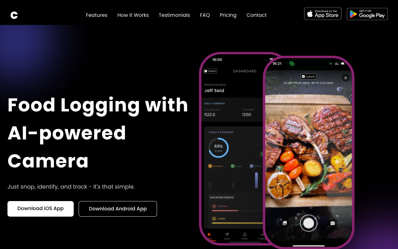 CalorAI - An AI-powered food logging app that simplifies meal tracking food-logging AI nutrition